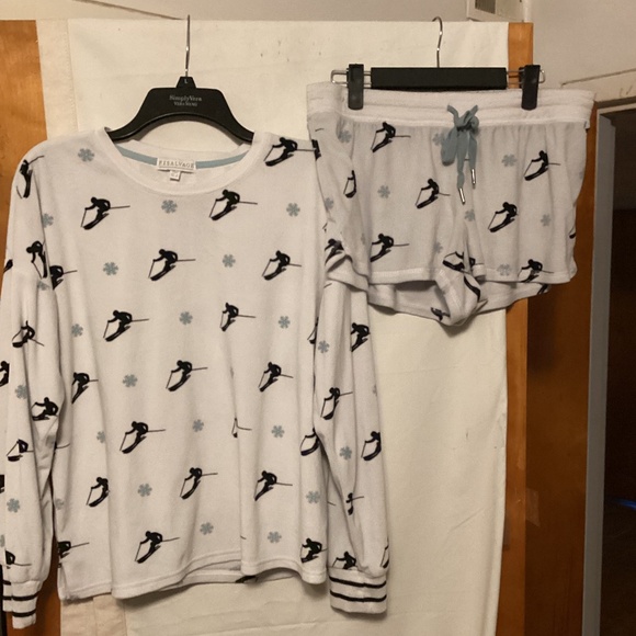 P J SALVAGE PAJAMA SHOTS SET SZ L - Picture 2 of 10